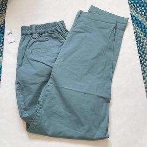 NWT Gap Uniform High Rise Pleated Khakis with Washwell